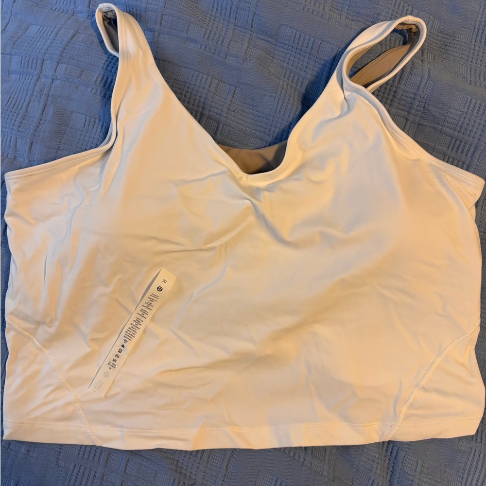 lululemon Align™ V-Neck Bra, size 20, white